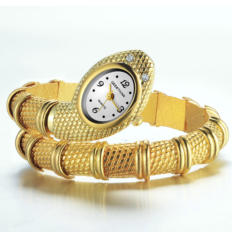 Women's Watch Bracelet Gold snake Watch