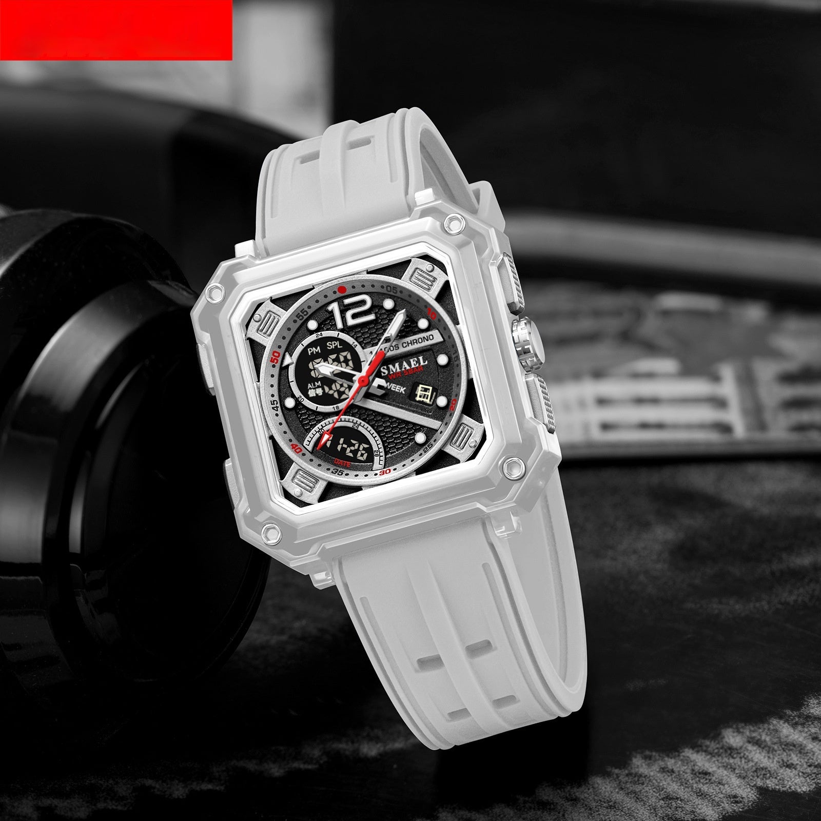Fashionable Trendy Mens Electronic Watch With Precise Timekeeping And Functional Design