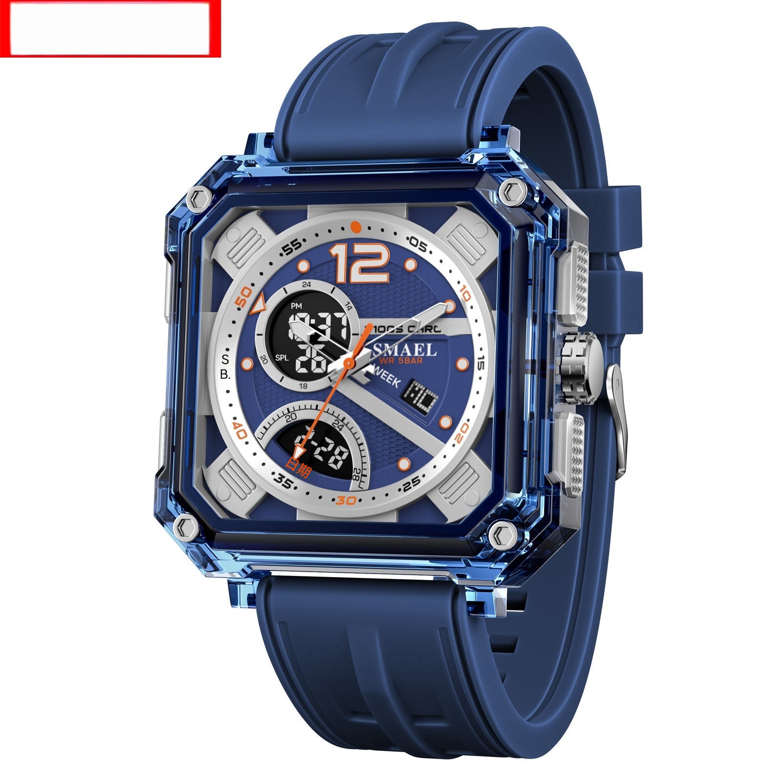 Fashionable Trendy Mens Electronic Watch With Precise Timekeeping And Functional Design