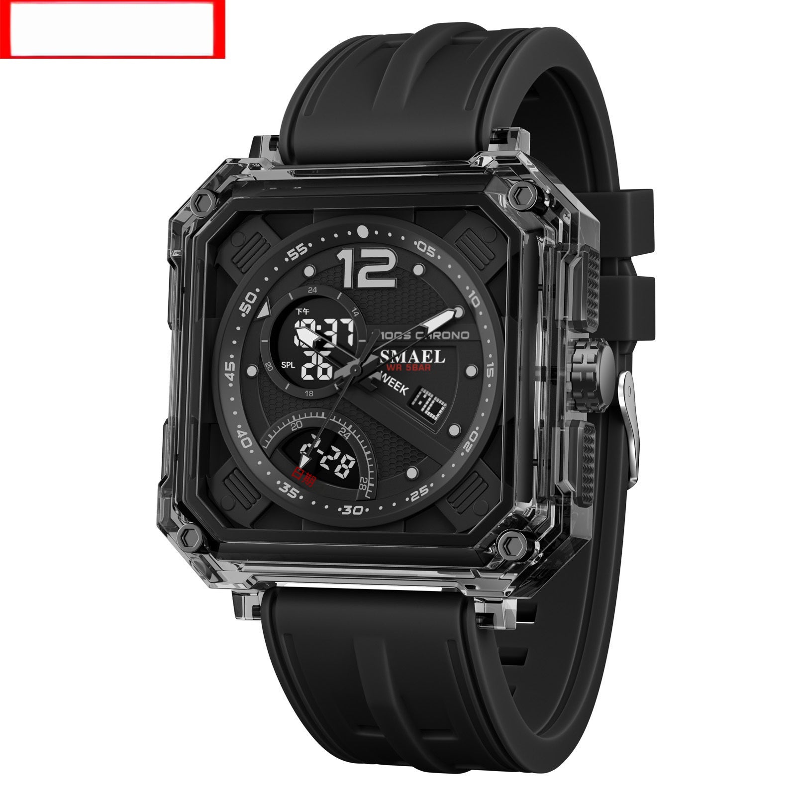 Fashionable Trendy Mens Electronic Watch With Precise Timekeeping And Functional Design